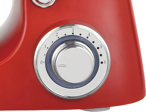Robot Amasadora Rojo Multifunción 6 litros 1600w Royalty Line