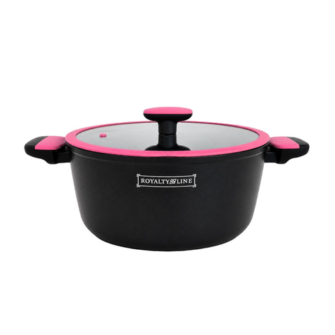 Olla 20cm 2,3L Revestimiento Pìedra Royalty Line Nova Pink