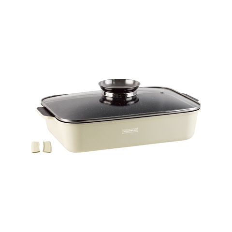 Rustidera Aluminio 30cm Revestimiento Piedra Royalty Line Crema