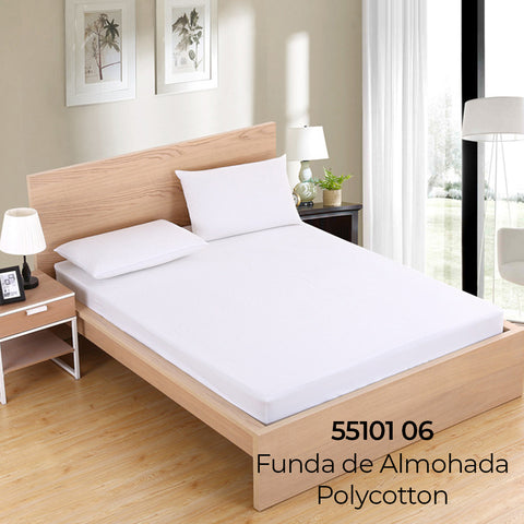 Funda de Coixí 70cm Blanca Roomers 50% Cotó 50% Polièster