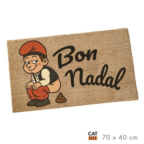 Felpudo en Catalán Caganer 70x40cm ''Bon Nadal''