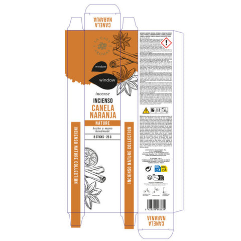 Pack 8 Inciensos Canela Naranja Nature Collection La Casa de los Aromas