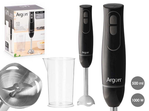 Batidora Negra Vaso 1000W Argón