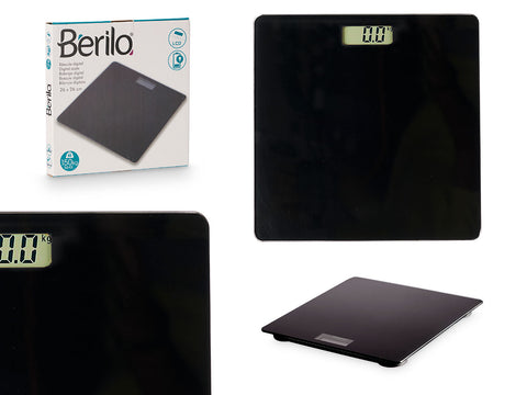 Bascula de Bany Digital Negra 150kg Berilo