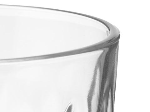 Set 4 Vasos Vidrio Diamante 360ml