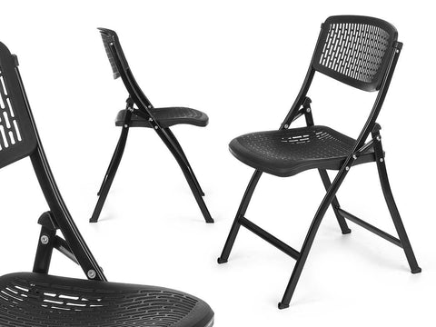 Silla Plegable Negra 59x50x82cm