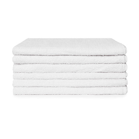 Pack 6 Toallas Blancas 70x130cm 360gr/m2