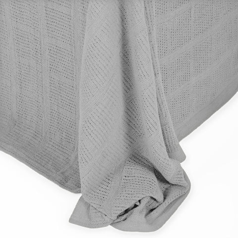 Colcha Multiusos 180x260cm Verona Gris Medio 70% Algodón 30% Poliéster