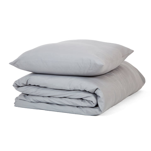 Funda Nórdica cama 90cm 150x220cm + Funda Cojín 50x50cm Soft Gris