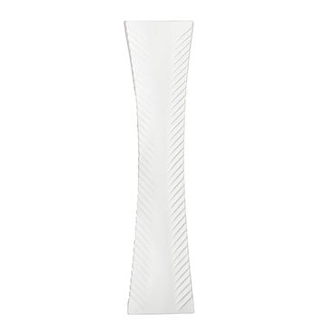 Jarrón Blanco Cerámica Ario 14x14x59cm Cuadrado