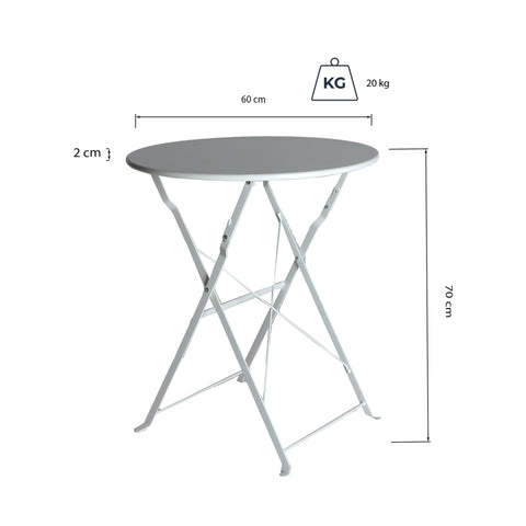Mesa Plegable Sasha 60x60x70cm