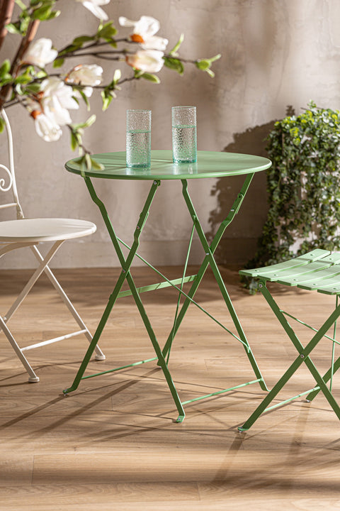 Mesa Plegable Sasha 60x60x70cm Verde
