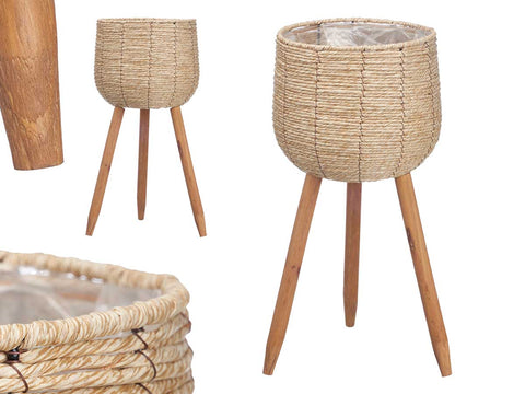 Macetero Claro con Patas 57cm