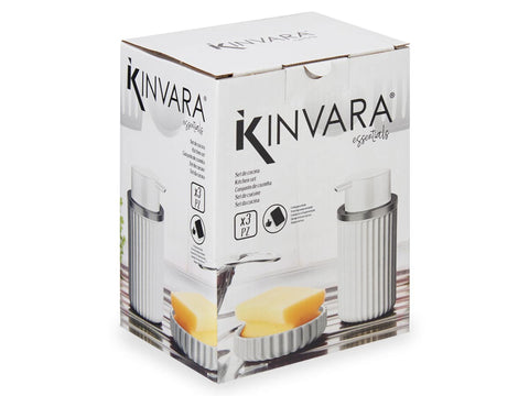 Set Cocina Dosificador con Estropajo Gris