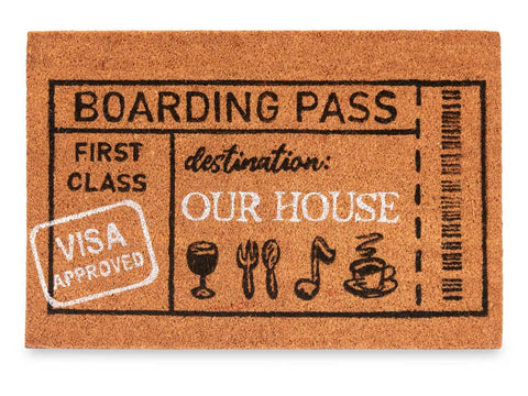 Felpudo Fibra Coco Boarding Pass 40x60cm