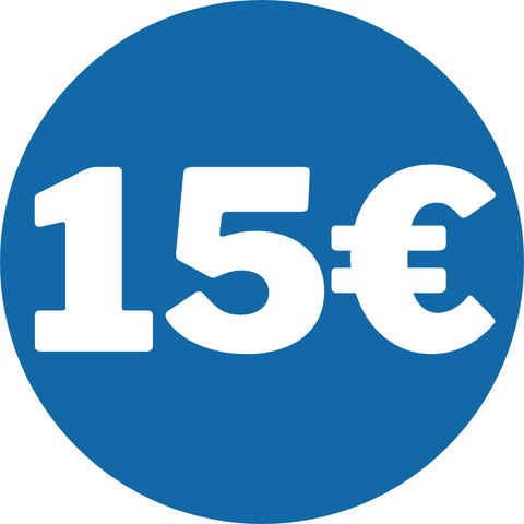 Étiquettes 15€ 400 unités