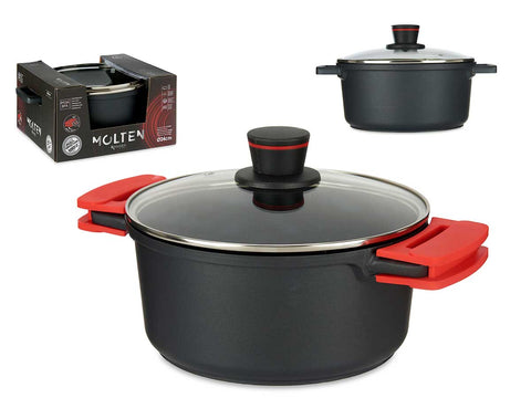 Cacerola 24cm Aluminio Fundido Full Induction Molten
