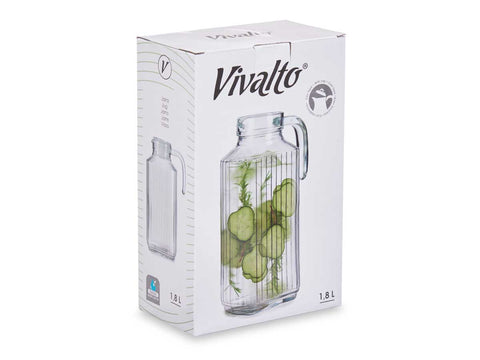 Jarra Vidrio Nevera 1,8 Litros con Asa