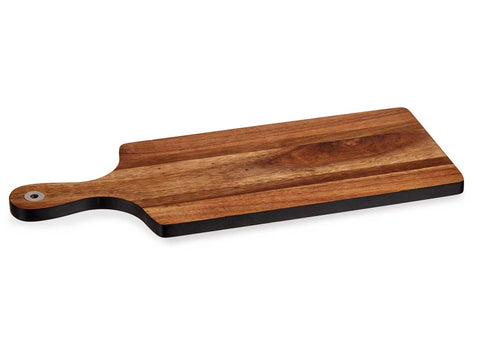 Tabla de Cortar Madera con Borde Negro 45cm