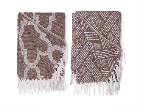 Multiuso Jacquard Marrón 180x220 cm modelo aleatorio