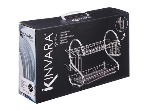 Escurreplato 2 Pisos Cromado Blanco Accesorios