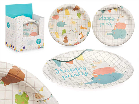Set 6 Platos papel 22cm Infantil surt 2