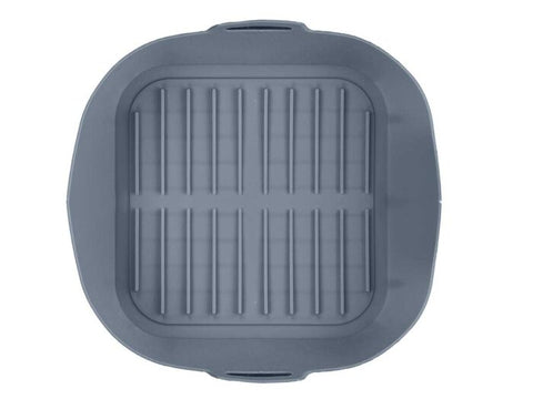 Molde Cuadrado Freidora de Aire Silicona Gris 19,5cm