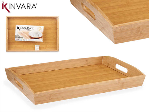 Bandeja de Bambú con Asas 44x29x5.5cm