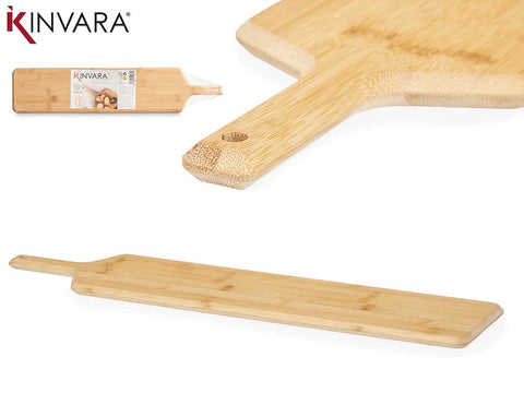 Tabla de Bambú para Aperitivos con Mango 65x14x1,5cm