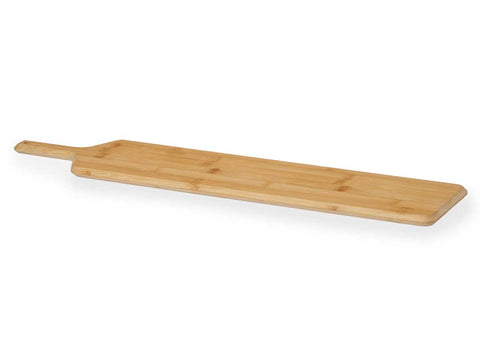 Tabla de Bambú para Aperitivos con Mango 65x14x1,5cm