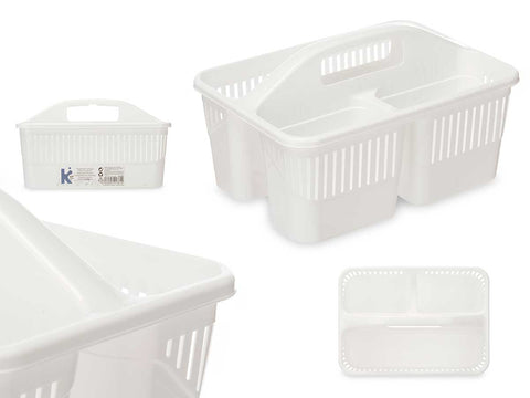Organizador de Limpieza Asa Blanco 22x31x18cm