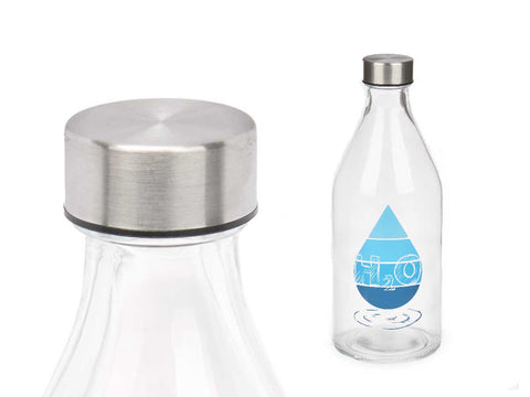 Botella Tapón de Acero h2o 1000ml