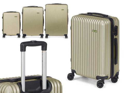 Set 3 Maletas Liston ABS Verde
