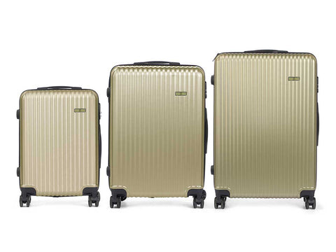 Set 3 Maletas Liston ABS Verde