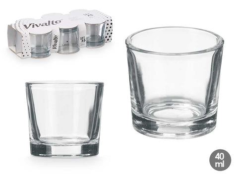 Set 6 Vasos de Chupito 40ml