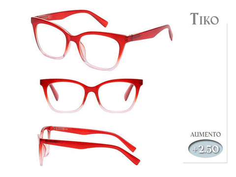 Gafas Lectura Tiko Rojas 3,00 Aumento