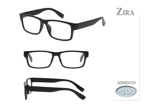Gafas Lectura Zyra Negras 3,00 Aumento