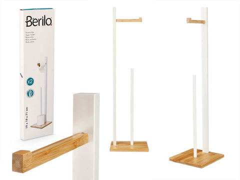 Portarrollos Bambú Blanco