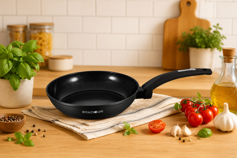 Sartén 24cm Aluminio Forjado Royalty Line Negra