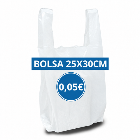 Bolsas 200uds 25x30cm Plástico