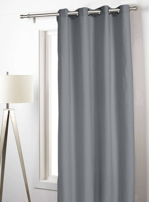 Cortina Tela Soft 140x260cm Gris Foscurit Solid Collection Home'Secret