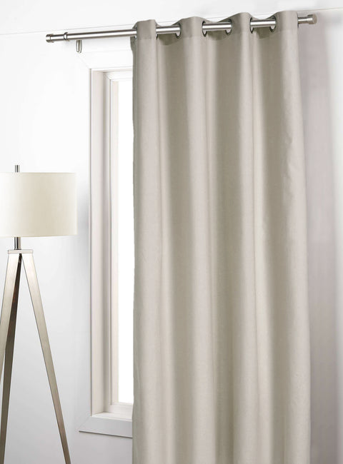 Cortina Tela Soft 140x260cm Beige Foscurit Solid Collection Home'Secret