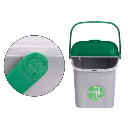 Cubo Basura 28 Litros Apilable Ecoway Verde