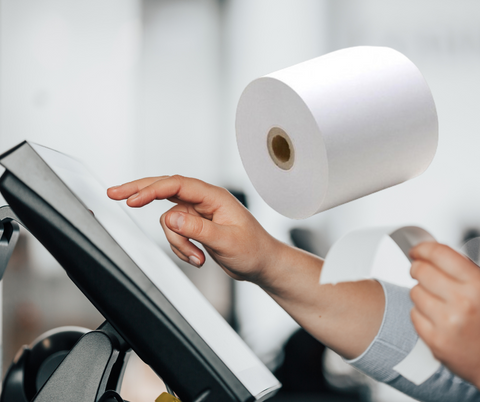 Rouleau de papier POS pour point de vente