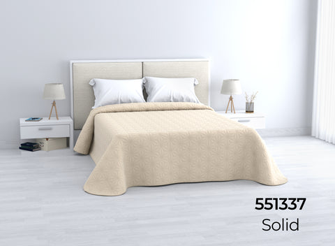 Colcha de Verano Crema Ecobuti cama 150cm Home Secret 250x260cm
