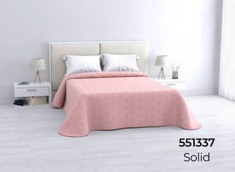 Colcha de Verano Rosa Ecobuti cama 150cm Home Secret 250x260cm