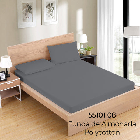 Funda de Coixí 90cm Gris Fosc Roomers 50% Cotó 50% Polièster