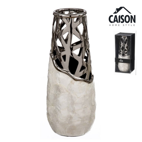 Jarrón de Plata Nácar 35cm
