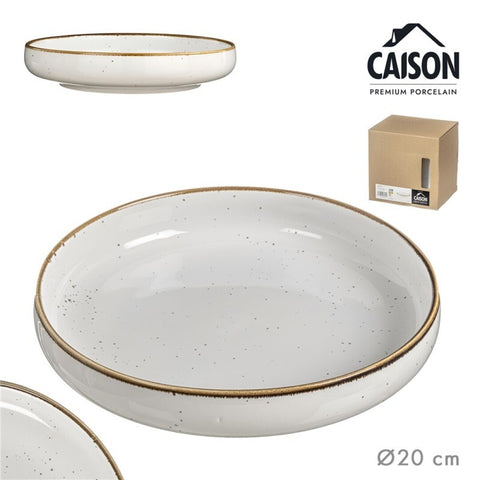 Plato Hondo Porcelana Akiko 20cm