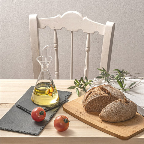 Aceitera de Cristal Antigoteo 250ml Aceitunas